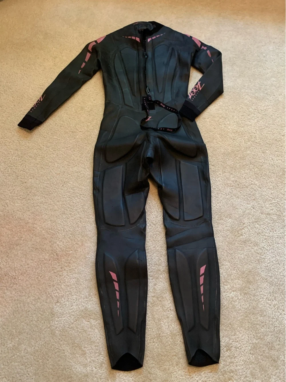 Zoot Black Zenith Wetsuit with Pink Accents - Picture 4 of 6